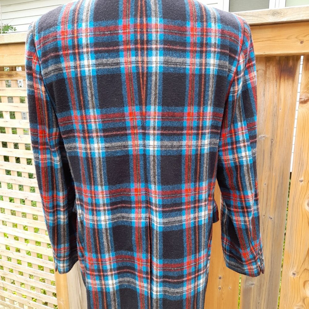 Vintage 60s Plaid Sport Coat Jacket Union Label #8 Murray Garlick's Men's Shop - Picture 7 of 15